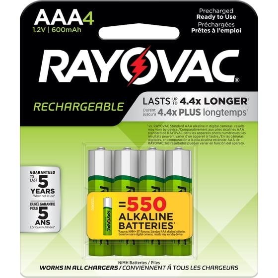 AAA rechargeable batteries