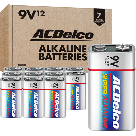 9 volt alkaline batteries