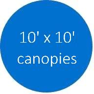 10x10 canopies