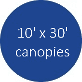 10x30 canopies