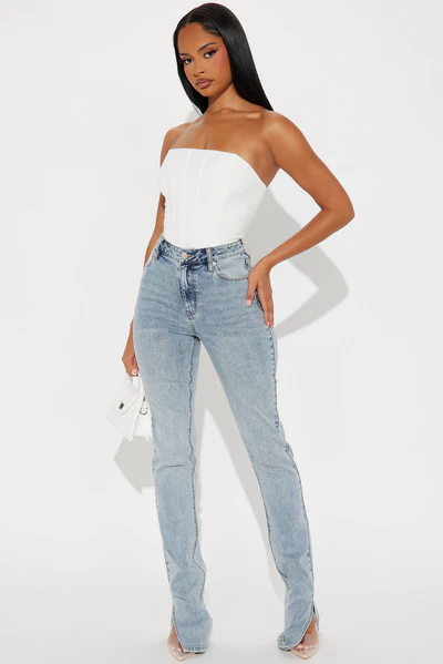 Tall Soho Side Split Skinny Jeans