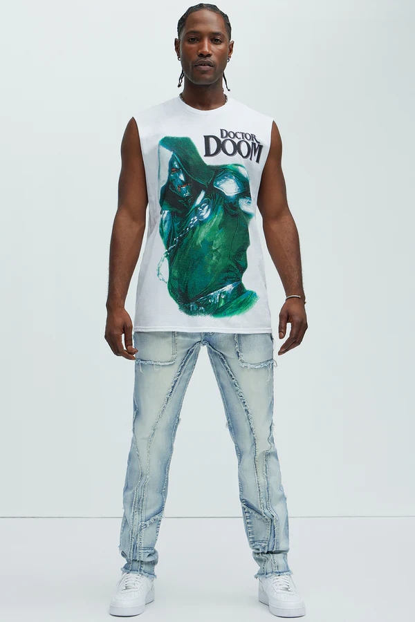Doctor Doom Sleeveless Tee - White