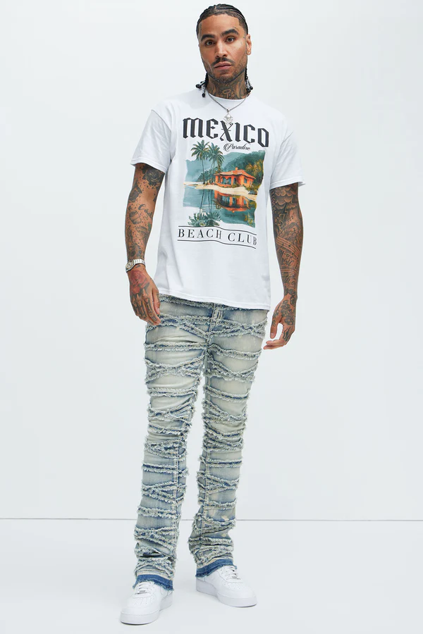 Mexico Beach Club Short Sleeve Tee - White