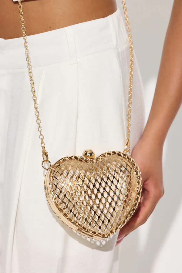 Cupid's Carryall Crossbody Handbag - Gold