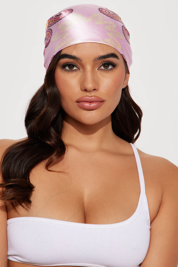 Hey Girl Head Scarf - Pink/combo