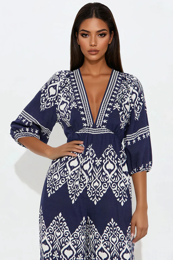 Daphne Deep V Jumpsuit