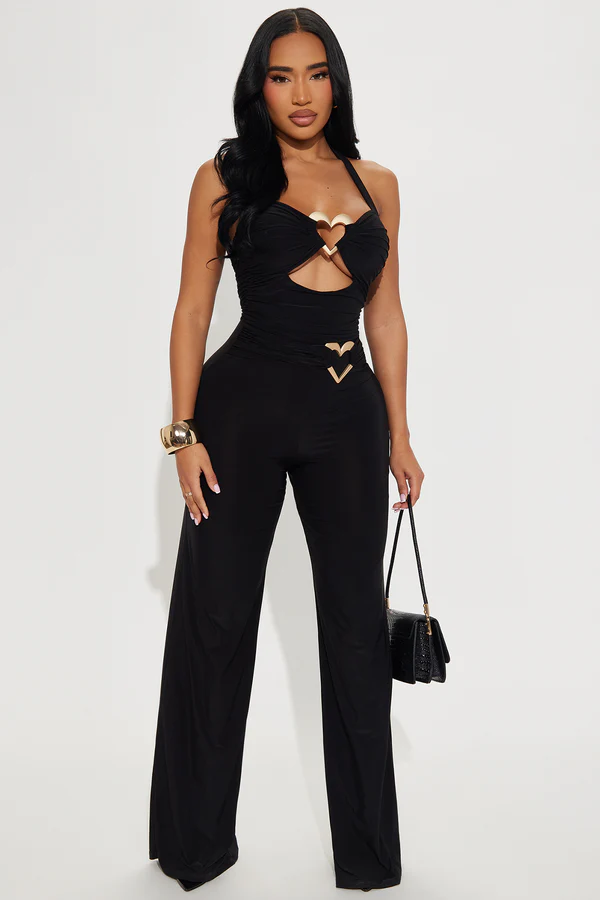 Purest of Hearts Jumpsuit - Black