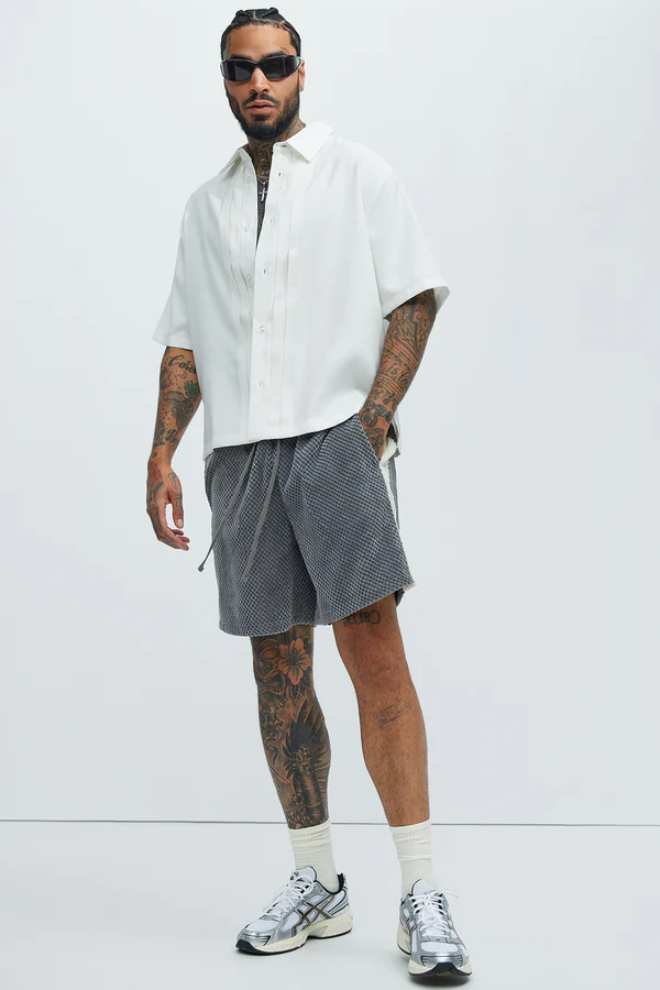 Blexy Pleated Shirt - White