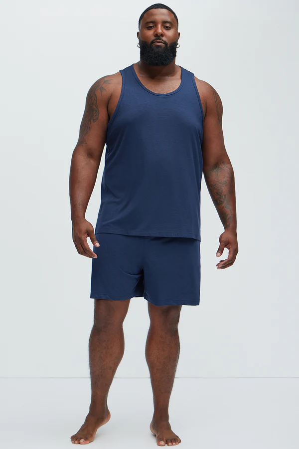 Essential Modal Lounge Tank - Navy