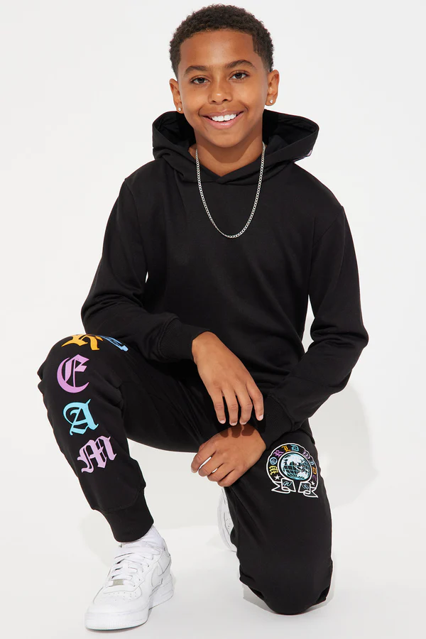 Mini World Wide Dream Pant Set - Black