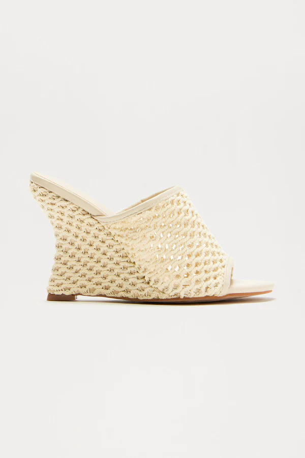 Rayanna Crochet Wedges - Cream