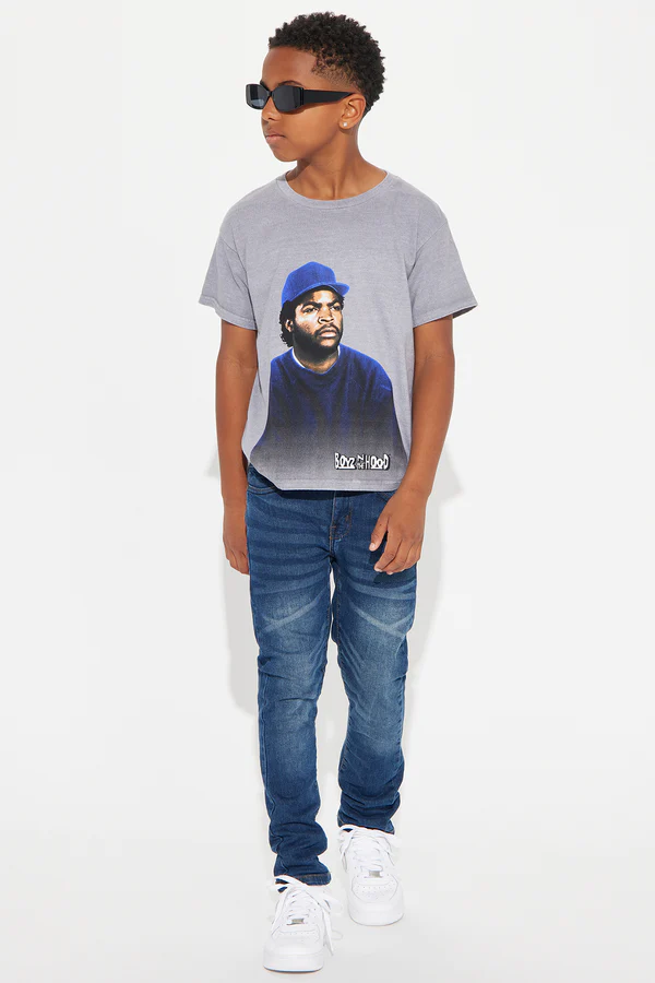 Mini Boyz N The Hood Ice Cube Short Sleeve Tee - Grey