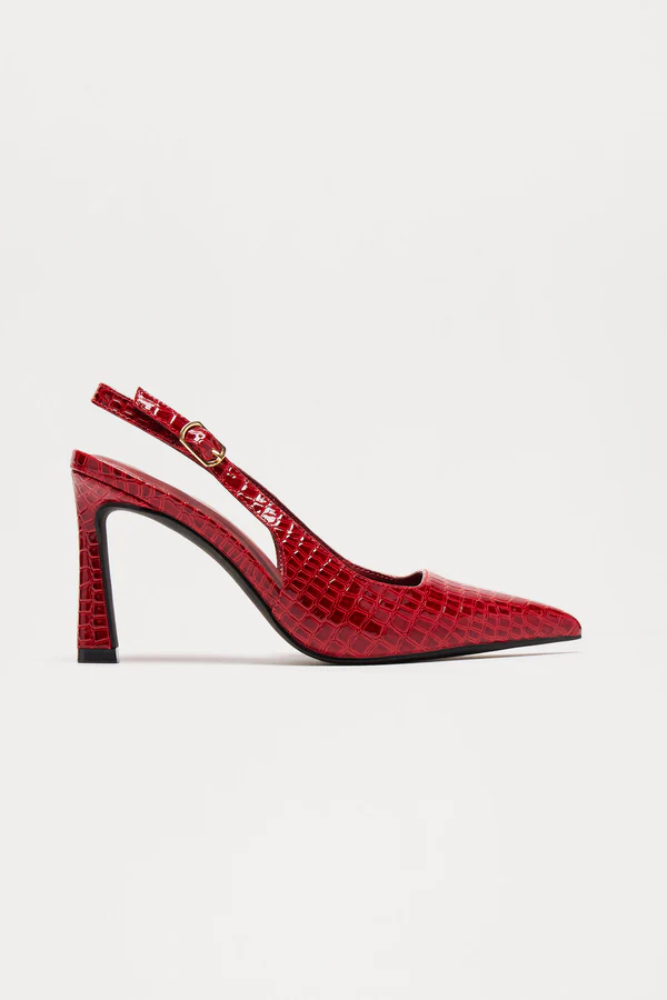 Samantha Slingback Pumps - Red
