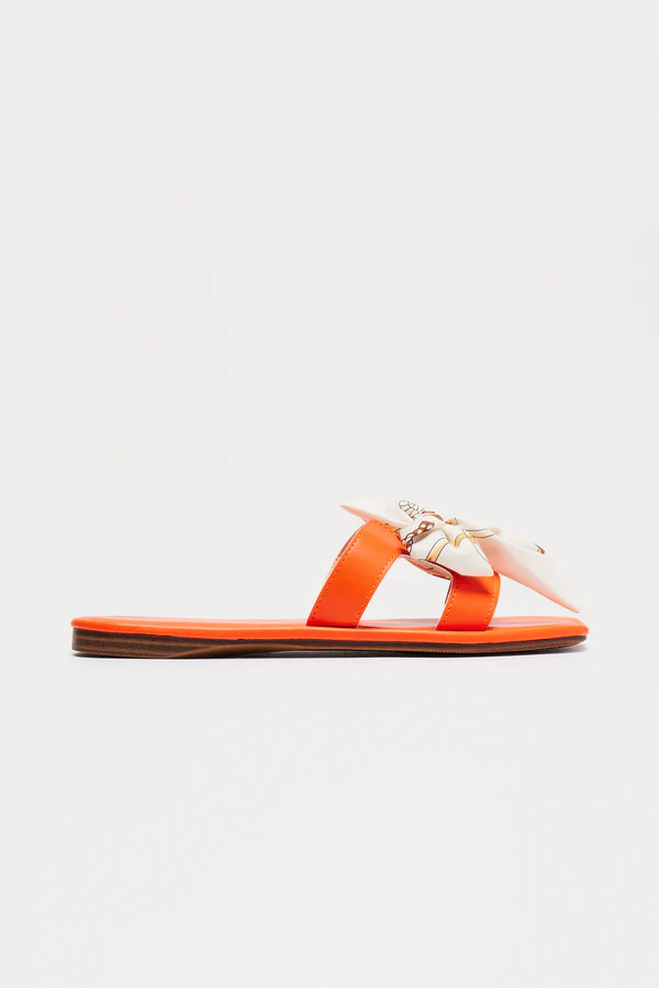 Bon Voyage Flat Sandal - Orange