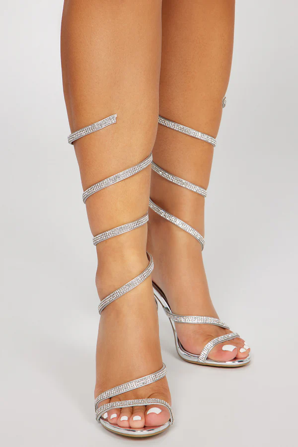 Need To Know Wrap Up Heeled Sandals