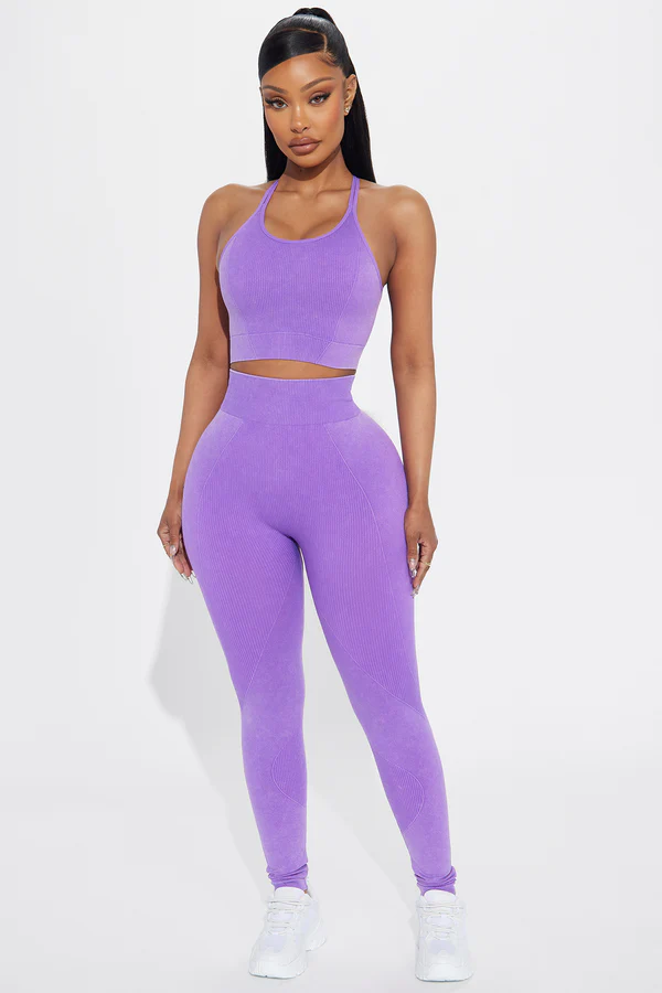 Stretch It Out Active Sports Bra - Lavender