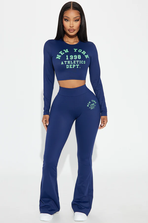 New York Athletics Yoga Pant -  Blue