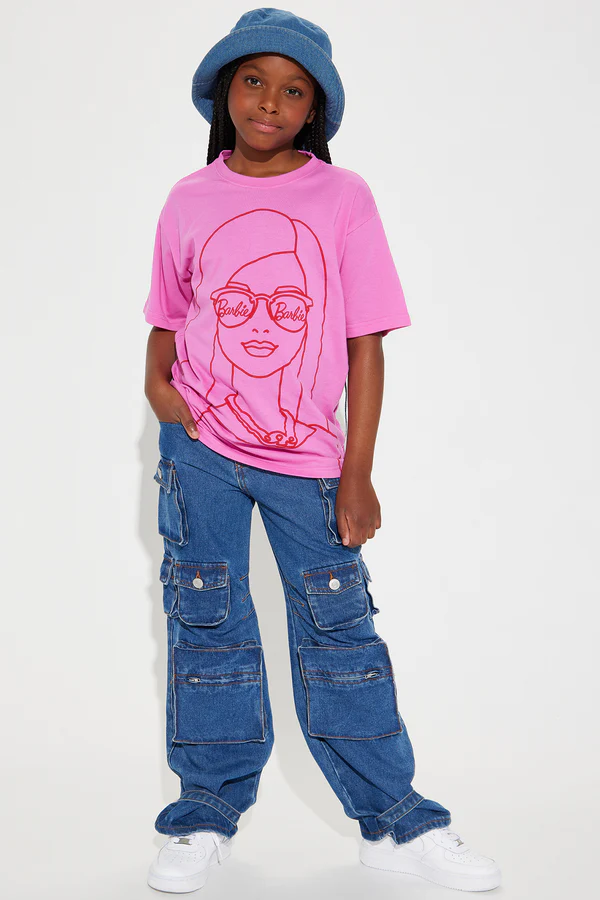 Mini Barbie Daria Oversized Tee - Pink