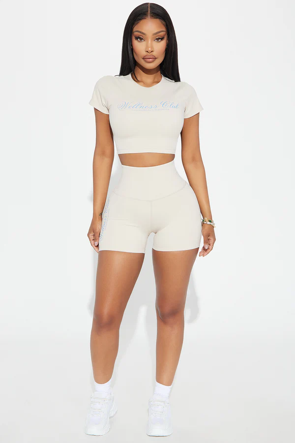 Wellness Club Active Top - Taupe