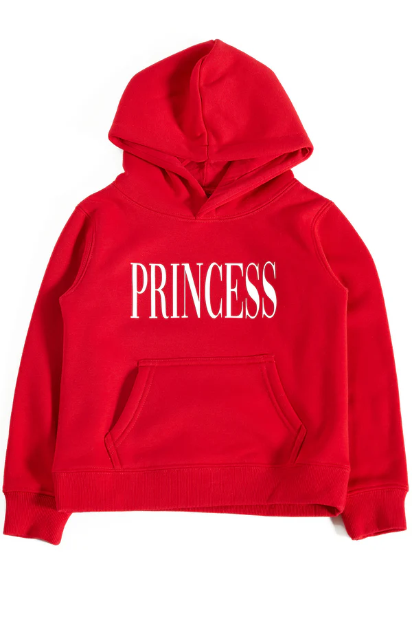 Family Goals Mini Princess Hoodie - Red