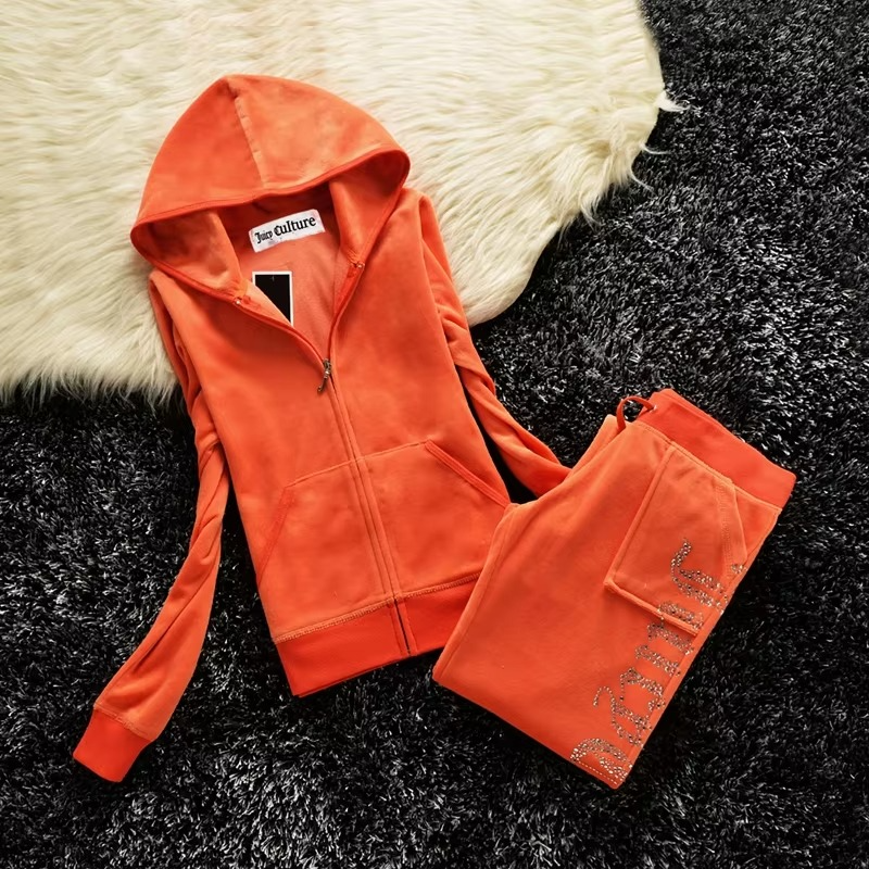 Women's Two Pieces Set 2025 Spring Women's Tracksuit Hoodies and Pants Casual Velvet Sportwear