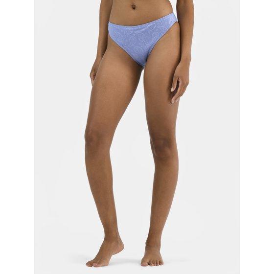 Jessica Simpson Women's Textured Print Bikini Bottoms