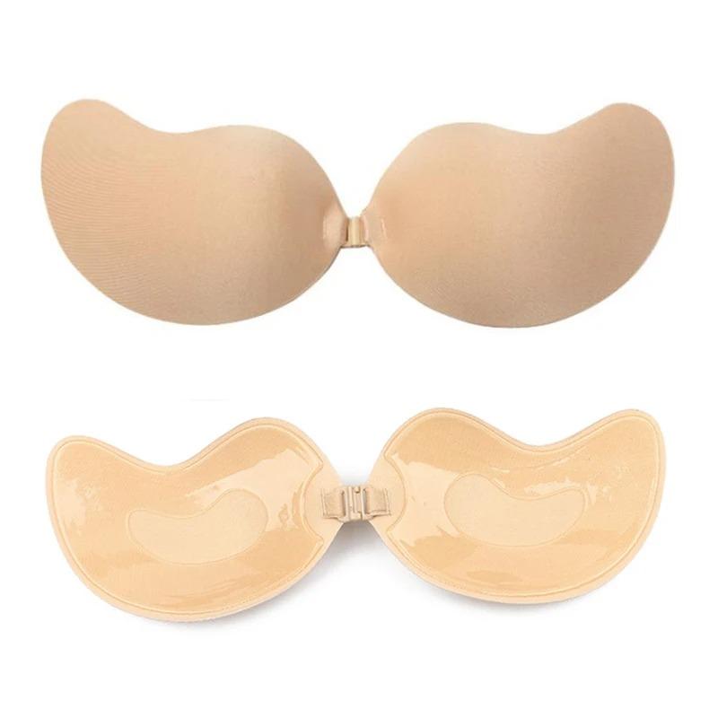 Mango Silicone Chest Stickers Lift Up Nude Bra Self Adhesive Bra Nude Invisible Cover Bra Pad Sexy Strapless Breast Petals