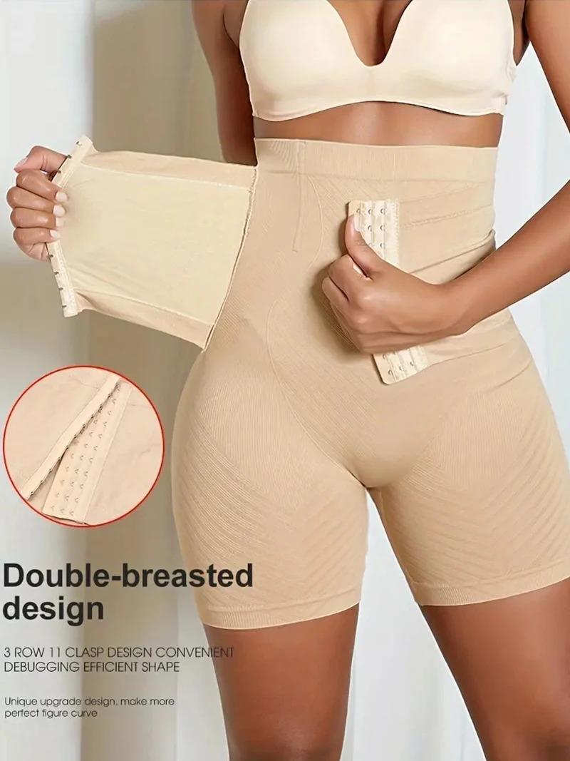 New Women Firm Tummy Control with Hook Butt Lifter Shapewear Panties High Waist Trainer Body Shaper Female Slimming Fajas Shorts