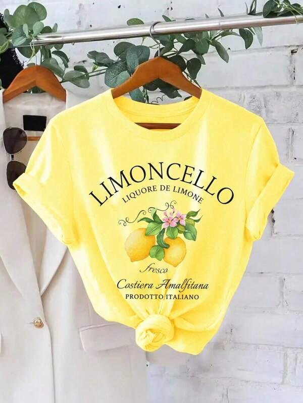 Limoncello T-Shirt, Amalfi Coast Italy Lemons T-Shirt