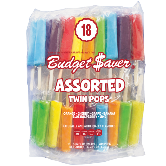 Budget Saver Twin Pops Assorted, 18 Count product-image