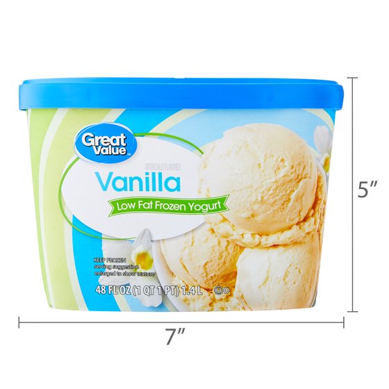 Great Value Vanilla Low Fat Frozen Yogurt, 48 fl oz product-image