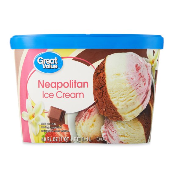 Great Value Neapolitan Ice Cream, 48 fl oz product-image