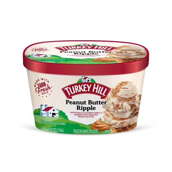 Turkey Hill Peanut Butter Ripple Premium Ice Cream, 46 fl oz product-image