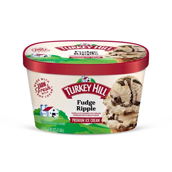 Turkey Hill Fudge Ripple Premium Ice Cream, 46 fl oz product-image