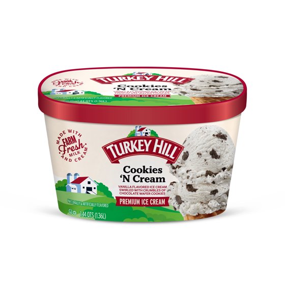 Turkey Hill Cookies N Cream Premium Ice Cream, 46 fl oz product-image