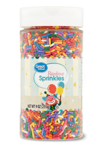 Great Value Rainbow Sprinkles, 9 oz product-image