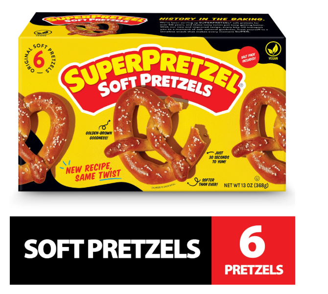 SUPERPRETZEL® - Soft Pretzels Original Frozen - 6 Count product-image