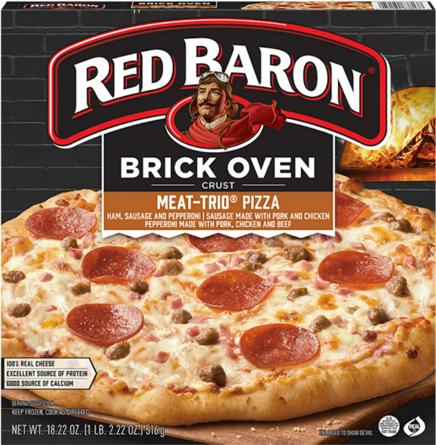 Red Baron Meat Trio Brick Oven Frozen Pizza, 18.22 oz product-image