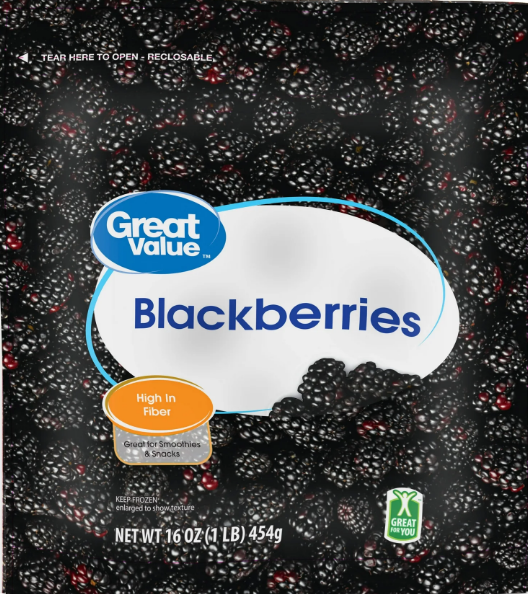 Great Value Frozen Blackberries, 16 oz product-image