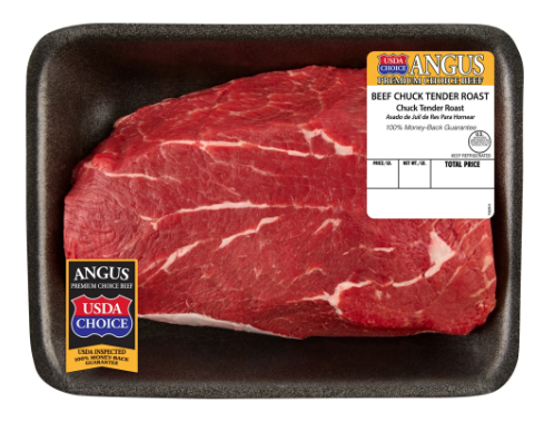Chuck Tender Roast, Choice Angus Beef, Tray, Fresh, 1.62 - 3.73 lb product-image