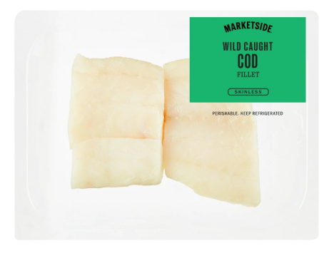 Marketside Skinless Wild Caught Cod Fillet, 0.70-1.4 lb product-image