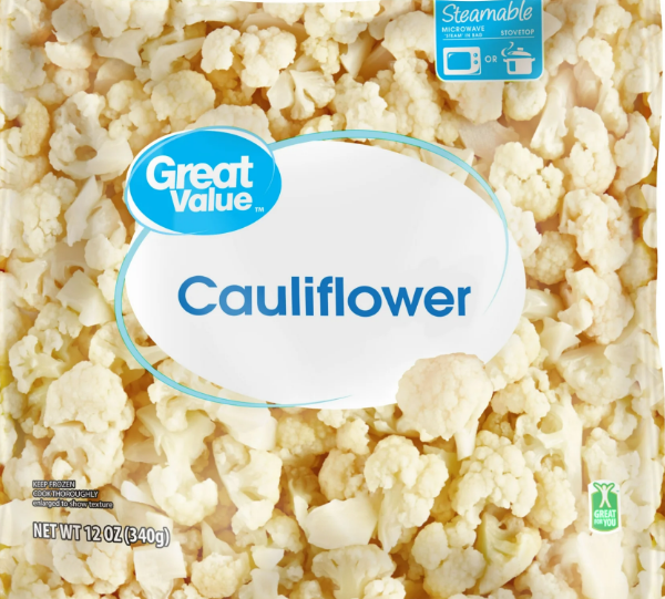 Great Value Cauliflower, 12 oz Bag (Frozen) product-image