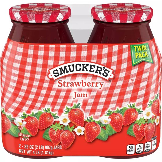 Smuckers Strawberry Jam 32 Ounce Jar (Pack of 2) product-image