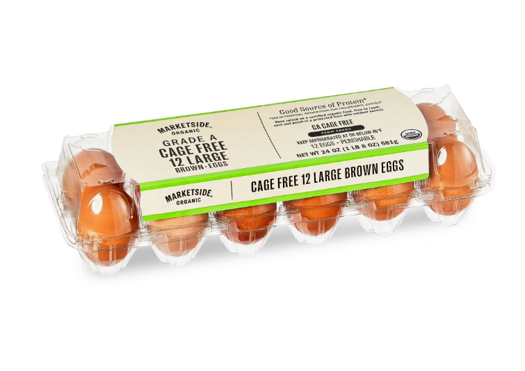 Marketside Organic Cage-Free Large Brown Eggs, 12 Count product-image