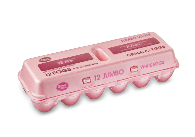 Great Value Jumbo White Eggs, 12 Count product-image