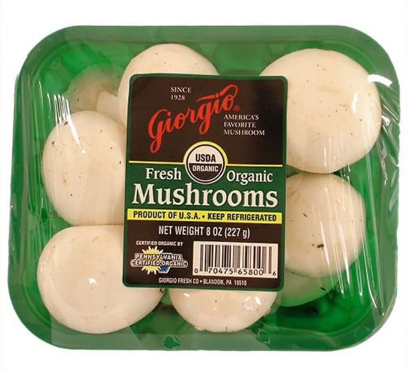 Fresh Organic Whole Mushrooms, 8 oz product-image