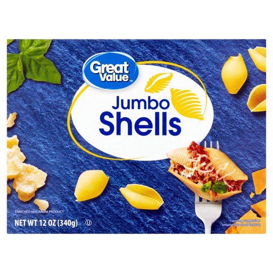Great Value Jumbo Shell, 12 oz product-image