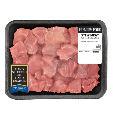 Pork Stew Meat Boneless, 0.9 - 2.0 lb Tray product-image