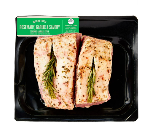 Marketside Lamb Leg Steak, Seasoned, 0.6-1.6 lb (Fresh) product-image