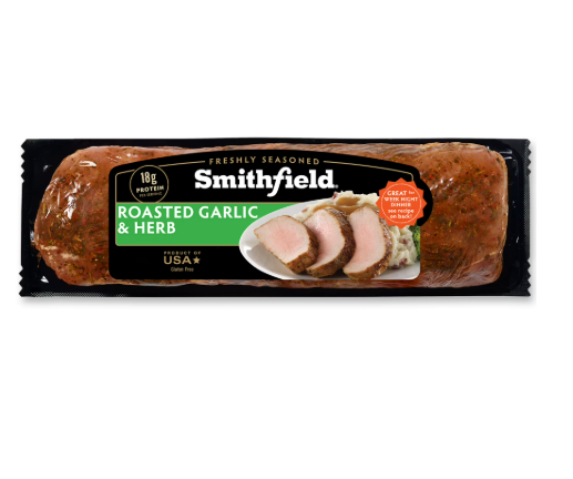 Smithfield Marinated Roasted Garlic & Herb Fresh Pork Loin Filet, 1.98 - 2.17lb product-image